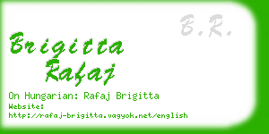 brigitta rafaj business card